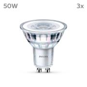 Philips LED-lampa GU10 4,6W 390lm 840 klar 36° 3st
