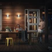 Philips Python utomhuslampa antracit 2 700 K sensor