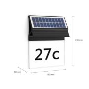 Philips LED-vägglampa för husnummer Enkara