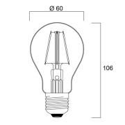 Sylvania ToLEDo Retro LED-lampa E27 4,1W röd