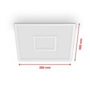 Telefunken LED-panel Centreback CCT RGB 60x60cm vit