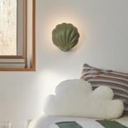 Nordlux Vägglampa Konchi med kabel och stickkontakt, grön