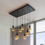 Segula hänglampa Madox 8X Wave, svart, stål, E27