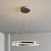 Lucande LED-pendellampa Lyani, Ø 60 cm, krom, dimbar