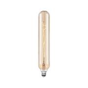 Lucande LED-rörlampa, E27 4W, Ø 6 cm, bärnstensfärgad, 2700K