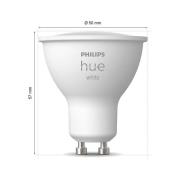 Philips Hue White LED-reflektor GU10 4,2 W, 2-pack