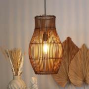 Eco-Light Hänglampa i bambu, brun, höjd 48 cm, Ø 30 cm