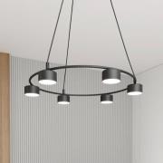 EMIBIG LIGHTING Starlit hänglampa, 6 lampor, Ø 64 cm, svart, metall, G...