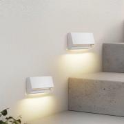 Lindby LED-utomhusvägglampa Appeso, längd 16 cm, set om 2