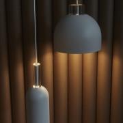 AYTM Hänglampa Luceo, rund, vit, Ø 28 cm