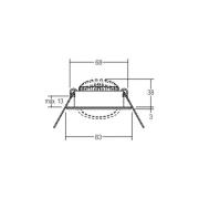BRUMBERG LED infälld spotlight BB09, on/off, anslutningsdosa, vit
