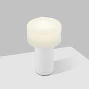 HELL Tiny-B LED-bordslampa, vit, höjd 13 cm, IP54, USB