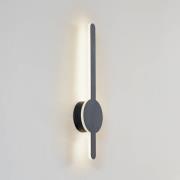 Lindby LED-vägglampa Borian, svart, aluminium, 40 cm