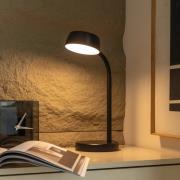 Lindby Tijan LED-bordslampa, svart, flexibel arm