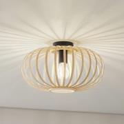 Lindby taklampa Lielle, naturbambu, Ø 38 cm