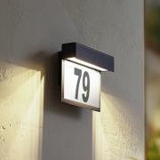 Lindby LED-husnummerbelysning Antal, antracit, aluminium