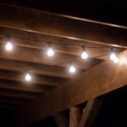 PR Home ljusslinga för utomhusbruk Bright, opal / svart, 720 cm