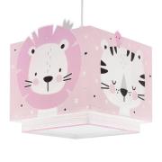 Dalber Baby Jungle hänglampa för barnrum, rosa