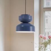 ALDEX Hänglampa Dalia, blå, metallskärm, 30 cm