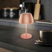 Briloner LED-bordslampa Brilo unplugged Riffle, 36 cm, koppar