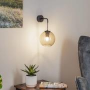 Nowodvorski Lighting Vägglampa Vetro med rökgrå glasskärm