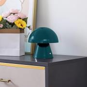 Lindby LED uppladdningsbar bordslampa Nevijo, bensin, Ø18cm, USB, dimm...