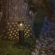 STAR TRADING LED-solcellslampa Blace i svart, 39 cm hög