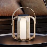 Nordlux LED-dekorationsbelysning med solcell Bob av bambu