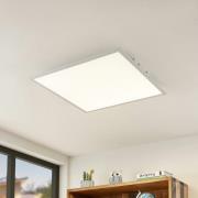 Lindby LED-panel Quais, 60 x 60 cm, vit, aluminium, 4.000K