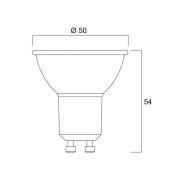 Sylvania LED reflektor GU10 7W 3.000K 110° 580 lm vit