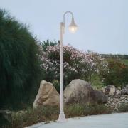 Lindby utomhuslampa Daphne, 220 cm, vit, metall, E27