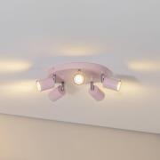 Luminex Fun takspotlight, rosa, Ø 30 cm, justerbar, GU10
