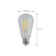LUUMR Smart LED E27 ST64 7W klar ZigBee Hue Tuya
