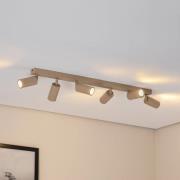 Luminex Takspotlight Link, beige, längd 90 cm, 6 lampor.