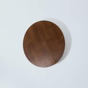 Envostar vägglampa Rito, valnöt, Ø 40 cm