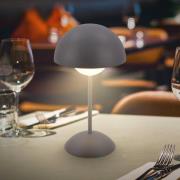 Briloner LED-bordslampa med batteri Kugle, antracit, metall, IP44, dim...