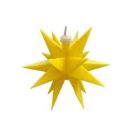 STERNTALER LED-stjärna, gul, 18 taggar, Ø 12 cm, batteri