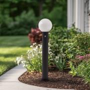 Lindby väglampa Dangan, vit, 90 cm, glas, sensor