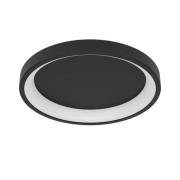 EGLO connect Smart-LED taklampa Loretello-Z, rund, svart