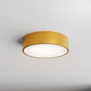 TEMAR LIGHTING Taklampa Cleo 300, guld, sensor, IP54, Ø 30 cm, metall