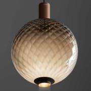 OLEV LED-pendellampa BEAM STICK NUANCE BALLOTON brun Ø 20 cm 927