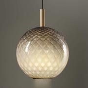 OLEV LED-pendellampa BEAM STICK NUANCE BALLOTON brun Ø 35 cm 927