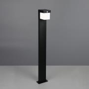 Reality Leuchten Solcellslampa Colombo, svart matt, metall, höjd 100 c...