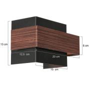 Steinhauer LED-vägglampa Muro 3368, träimitation, upp/ner, G9, 2 700 K