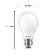 Philips E27 LED-lampa A60 4W 840lm 2700K matt 3-pack