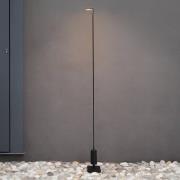 Luceplan LED-väglampa Flia, 75 cm hög, svart, plast