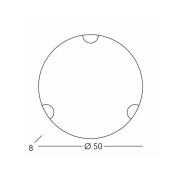 austrolux Kolarz taklampa Nonna, Ø 50 cm, blommig blå, glas
