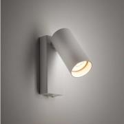 Nowodvorski Lighting Spotlight till vägg FOURTY, vit, höjd 17 cm, meta...