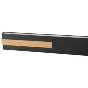 Brilliant LED-hänglampa Streamline, längd 130 cm, svart, metall