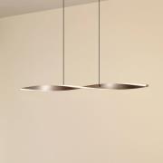 Lindby LED-hänglampa Jaren, svart/brun, 100 cm, CCT